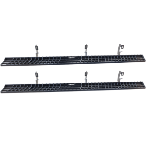 Ford F-350 Running Boards - GEN-Y Hitch - Criss-cross pattern - Black - `17-`24 Ford F-350 Running Boards - GEN-Y Hitch - Criss-cross pattern - Black - `17-`24